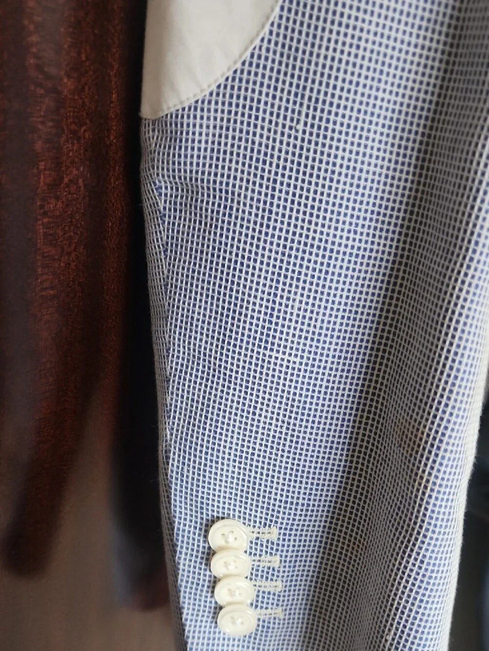 Men's Light Blue Two-Button Notch Lapel Blazer